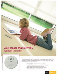 Sunis Indoor WireFree&trade; RTS 