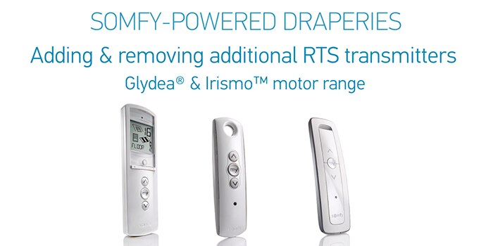 How To Add And Delete Controls From Your Somfy Powered Drapery