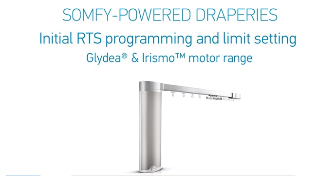 How To Program And Set Limits For Your Somfy Powered Motorized