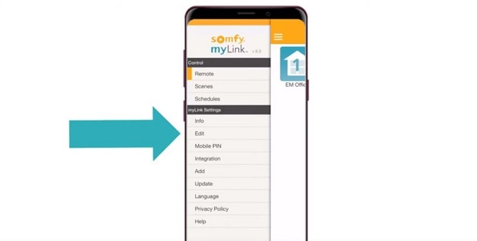 Somfy myLink App